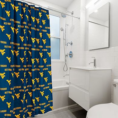 College Covers West Virginia Mountaineers Printed Shower Curtain Cover