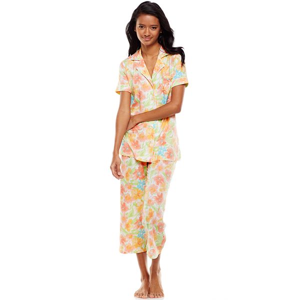 Women s Chaps Pajamas Sanibel Island Notch Collar Pajama Set