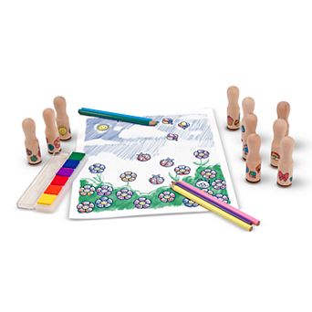 Melissa & Doug Deluxe Happy Handle Stamp Set
