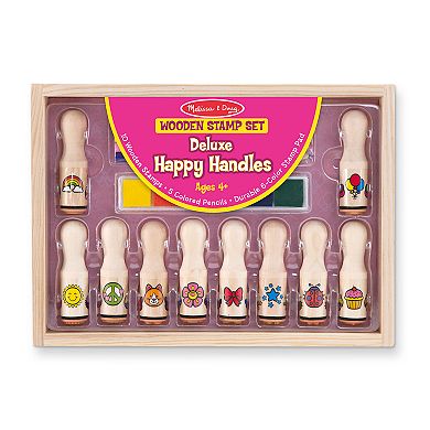 Melissa & Doug Deluxe Happy Handle Stamp Set