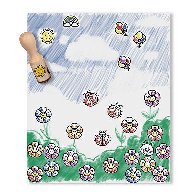 Melissa & Doug Deluxe Happy Handle Stamp Set