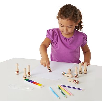 Melissa & Doug Deluxe Happy Handle Stamp Set