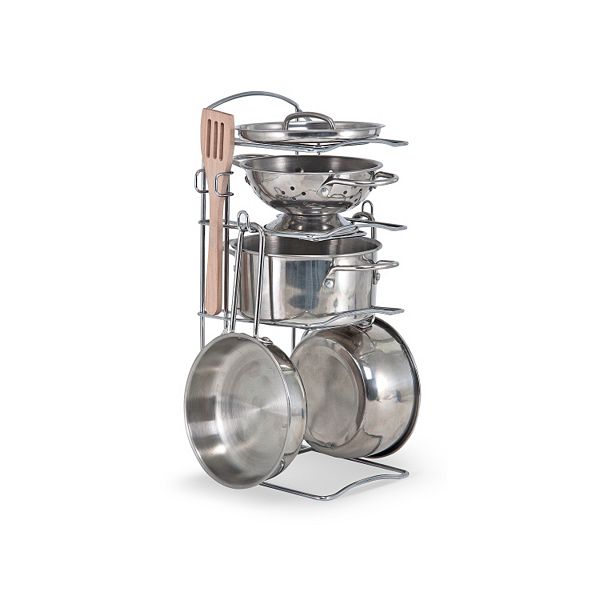 Let's Play House! Stainless Steel Pots & Pans Play Set