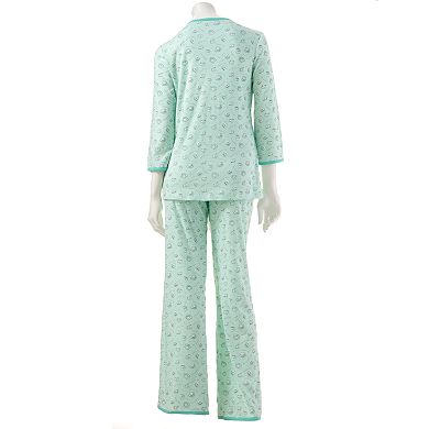 Women's Croft & Barrow® Pajamas: Knit Crossover Pajama Set