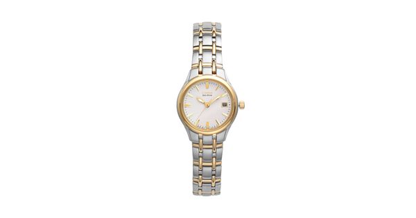 Citizen Eco-Drive Women's Silhouette Two Tone Stainless Steel Watch ...