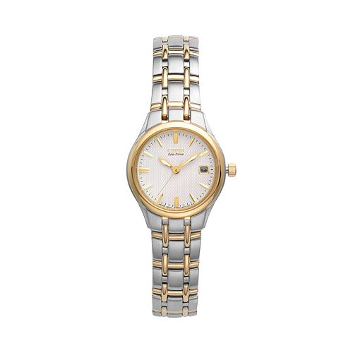 Citizen Eco-Drive Women's Silhouette Two Tone Stainless Steel Watch ...