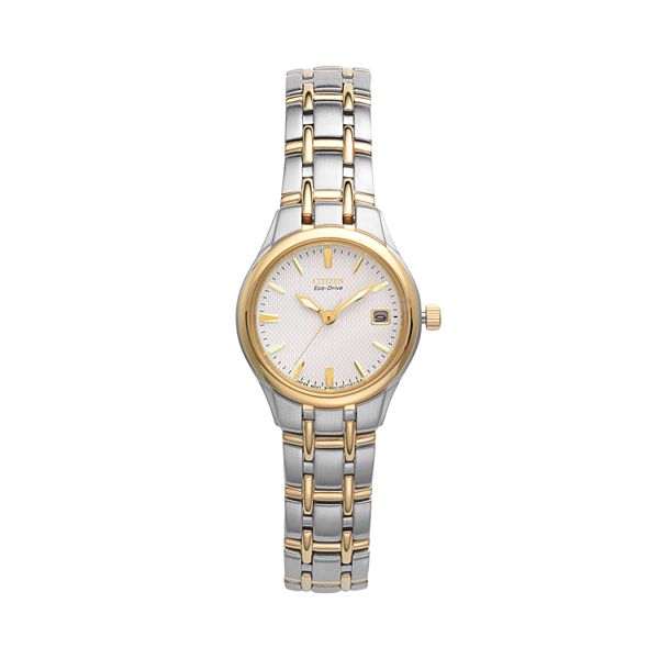 Citizen Eco-Drive Women's Silhouette Two Tone Stainless Steel Watch -  EW1264-50A
