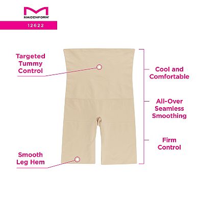 Maidenform Firm Control Shapewear Seamless High-Waist Thigh Slimmer 12622