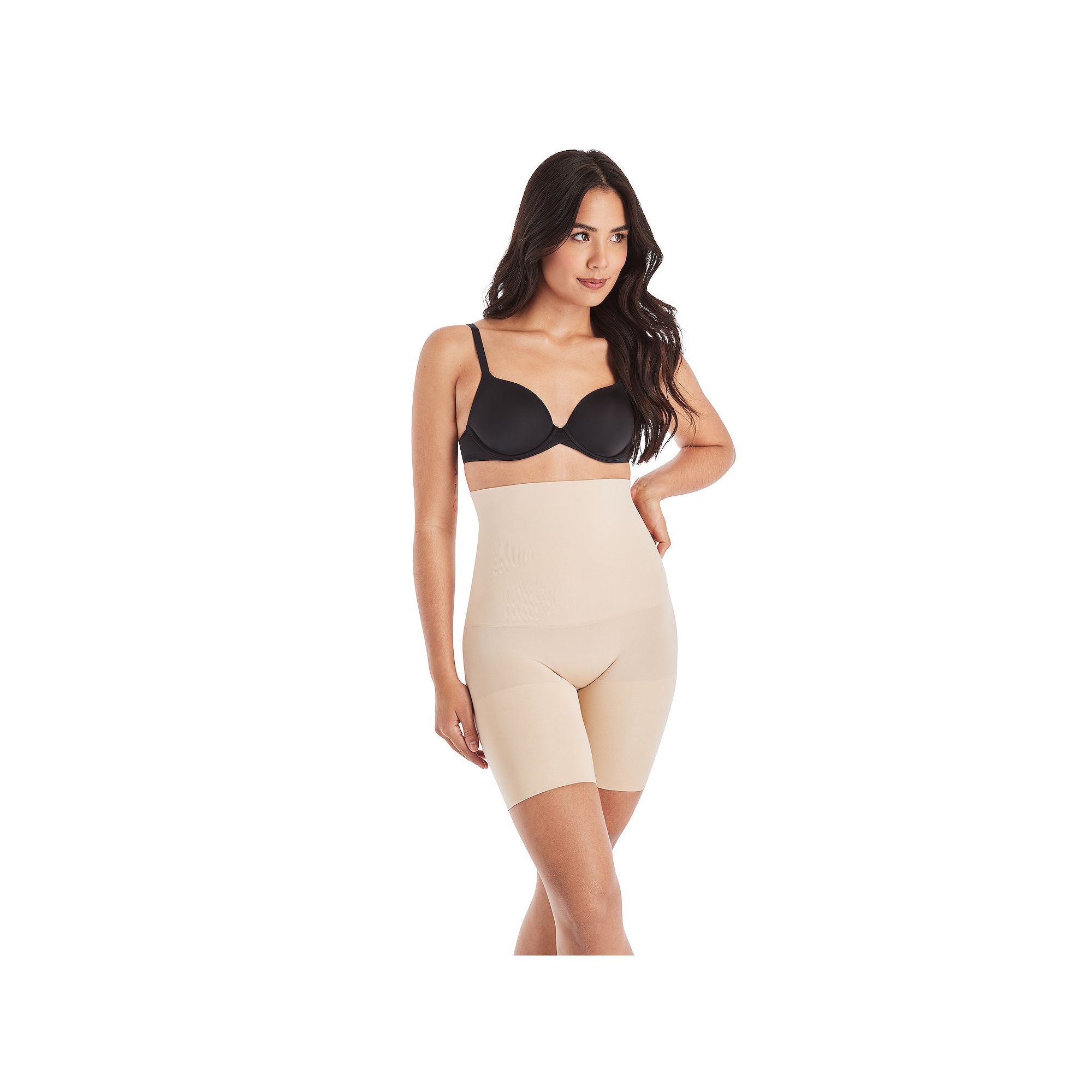 Maidenform Firm Control Shapewear Seamless High-Waist Thigh Slimmer 12622, 
