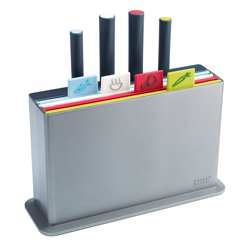 EAN 5028420600902 product image for Joseph Joseph Index Advance 9-pc. Chopping Board and Knife Set, Grey | upcitemdb.com