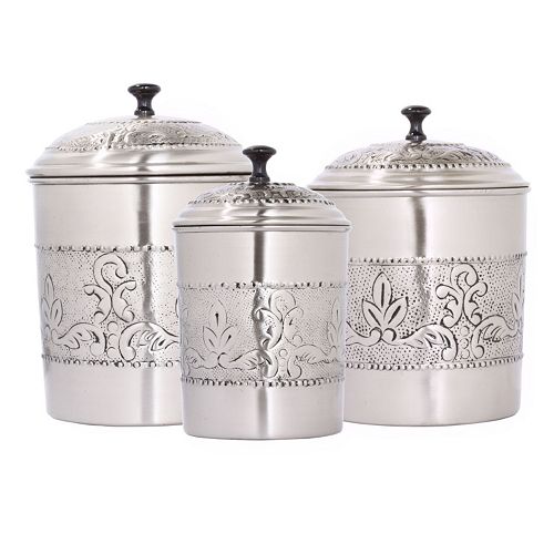 Old Dutch Victoria 3-pc. Embossed Kitchen Canister Set