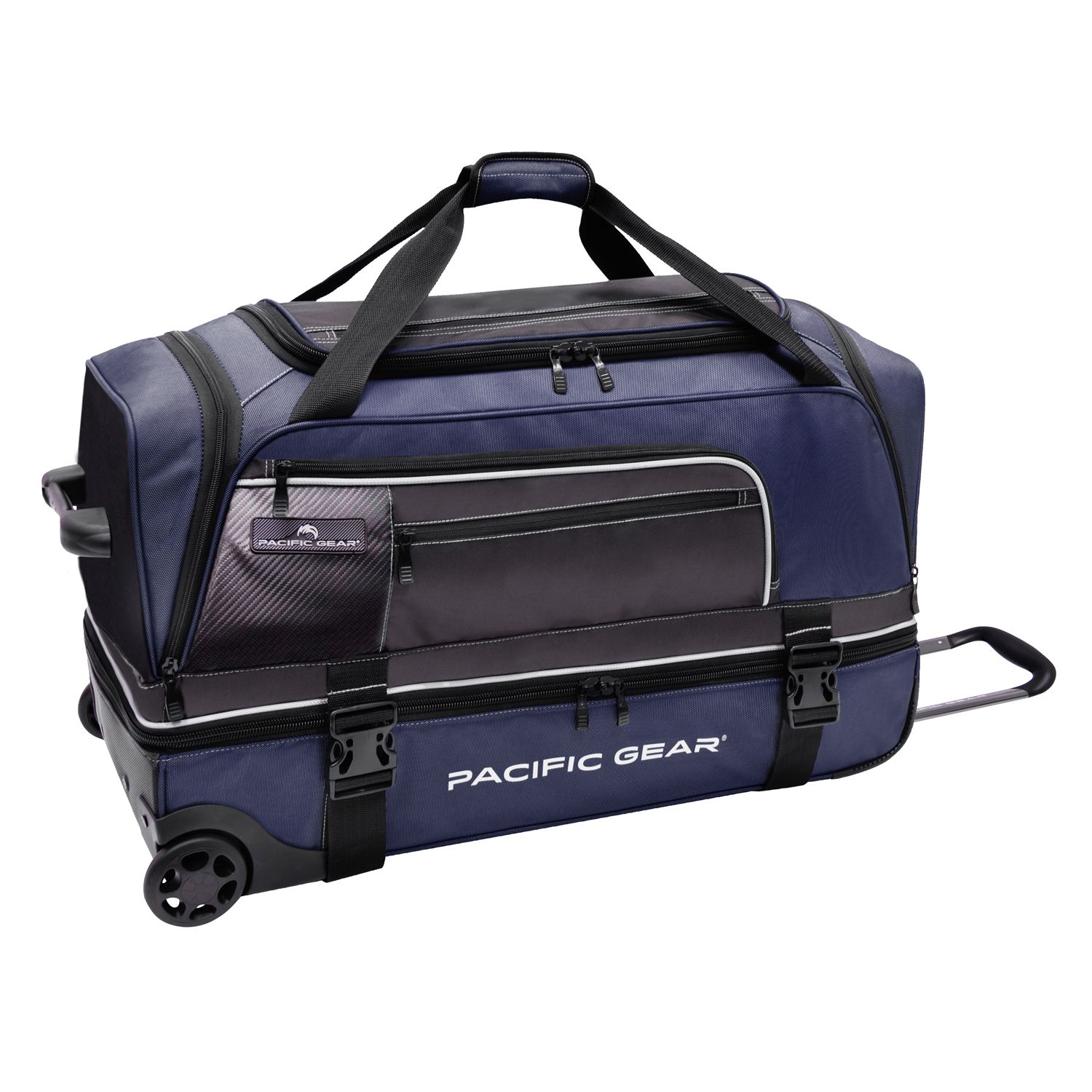 drop bottom rolling duffel