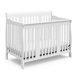 Stork Craft Bradford Fixed Side 4 In 1 Convertible Crib Changer