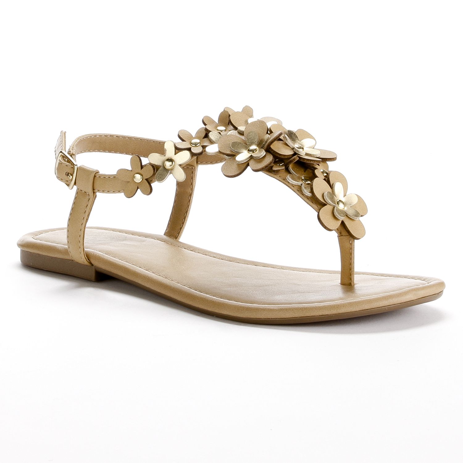 kohls gold sandals