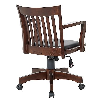 Office Star Products Deluxe Padded Banker's Chair