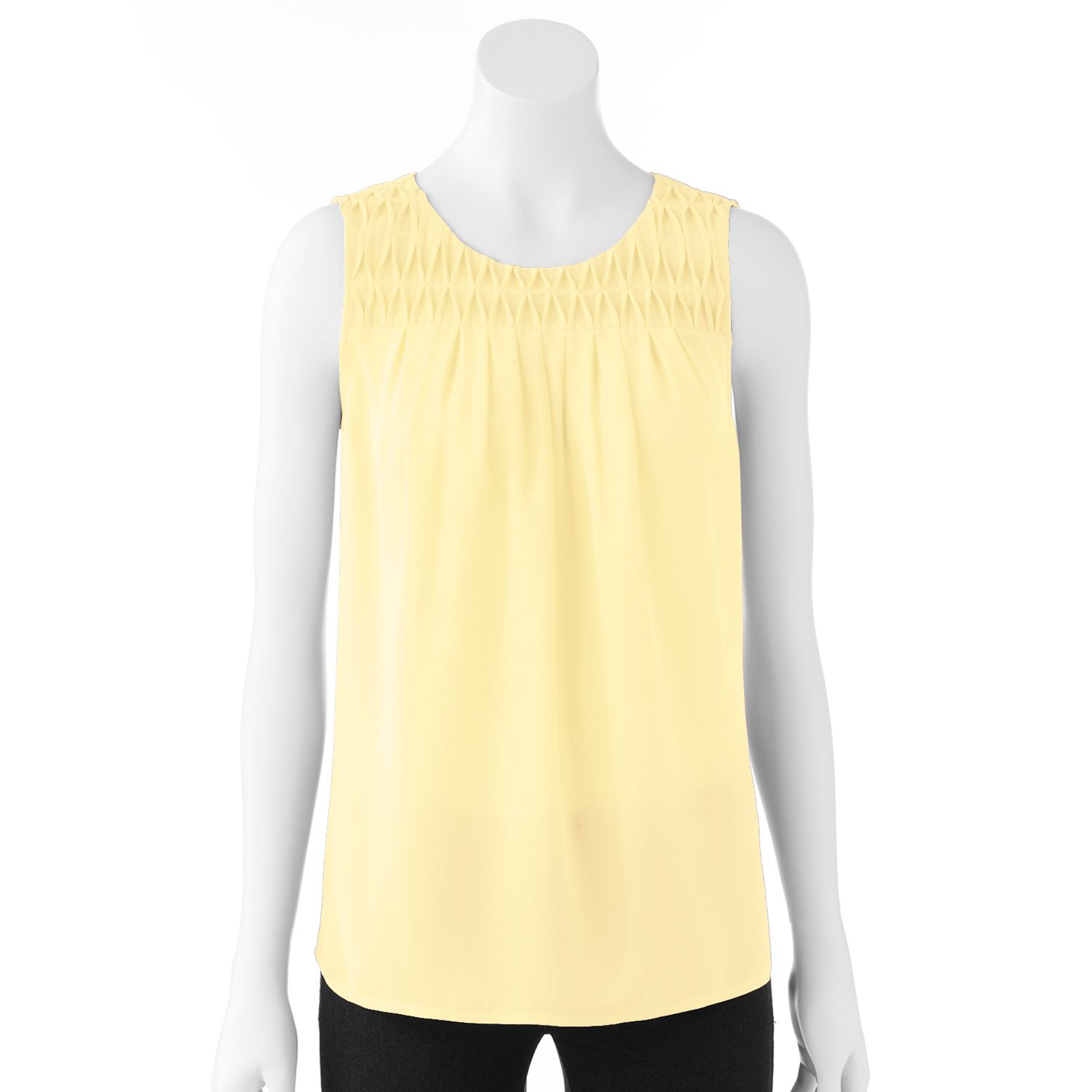 kohls yellow tops