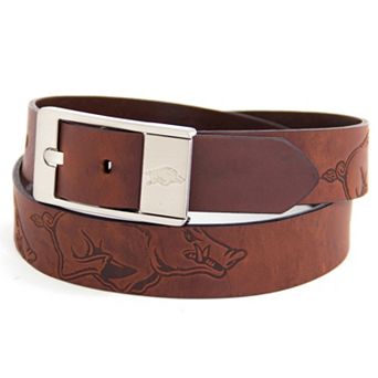 Men's Arkansas Razorbacks Brandish Leather Belt