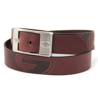 Men's Georgia Bulldogs Brandish Leather Belt
