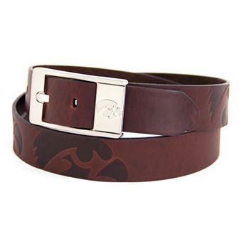 Men's Iowa Hawkeyes Brandish Leather Belt