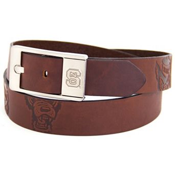 Men's North Carolina State Wolfpack Brandish Leather Belt