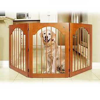 Majestic Pet Universal Free-Standing Wood Pet Gate