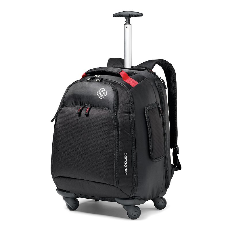 Samsonite Luggage Mvs Spinner Backpack, Black, 19 Inch