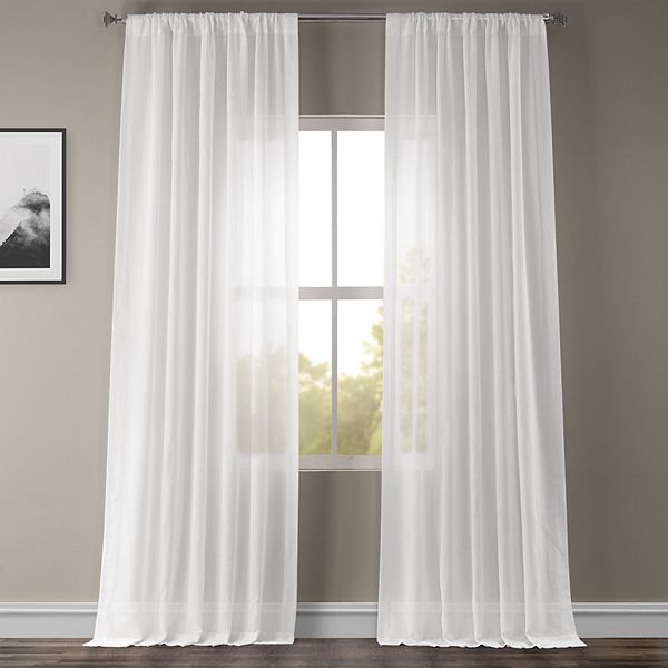 EFF 1-pack Solid Sheer Window Curtain