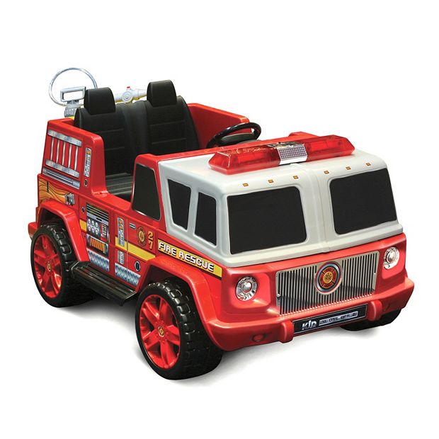 Kids ride hot sale on firetruck