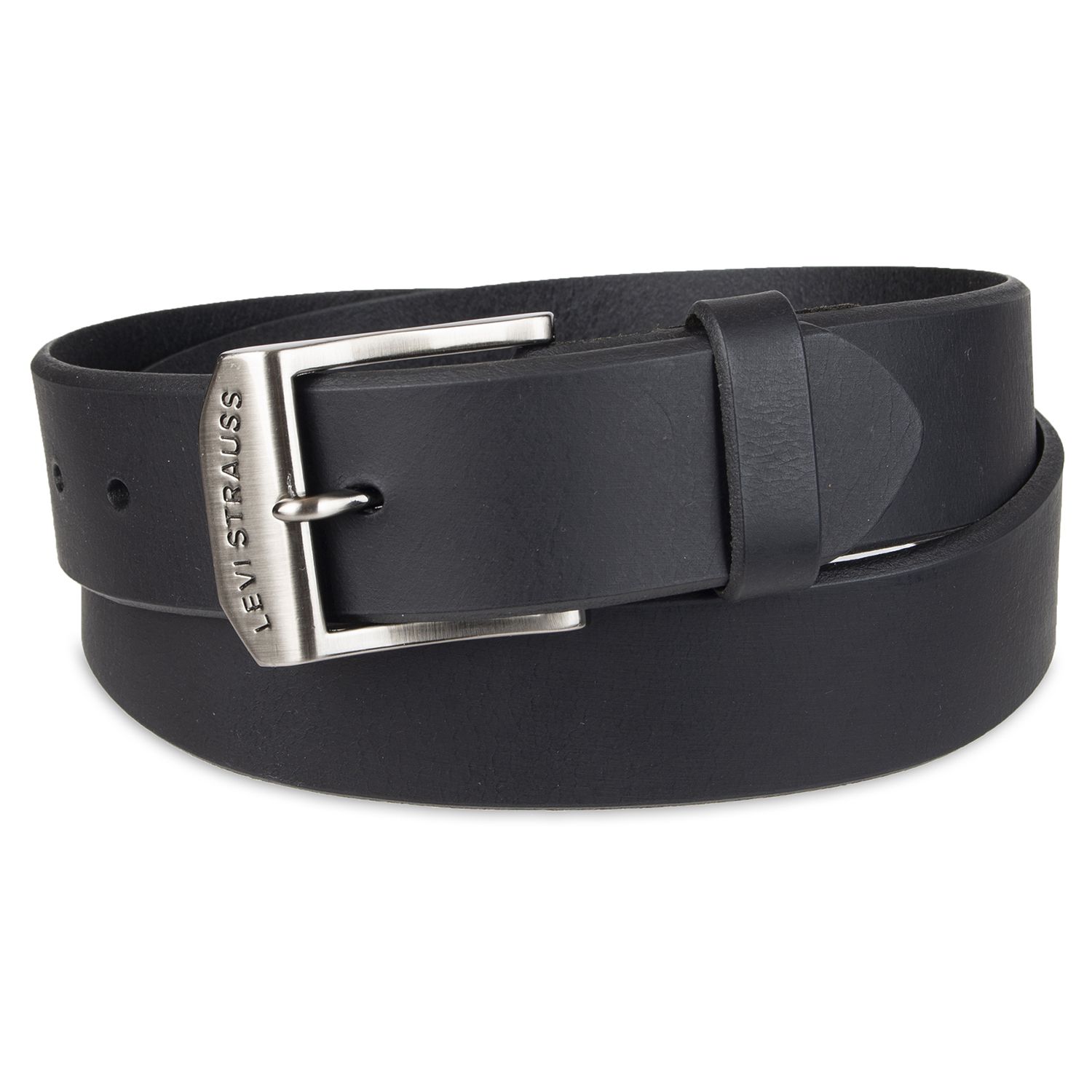 levi's mens black leather belt