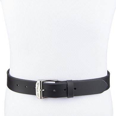 Men's Levi's® Engraved Logo Buckle Leather Belt