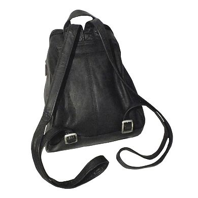 Royce Leather Vaquetta 10-in. Adjustable Backpack
