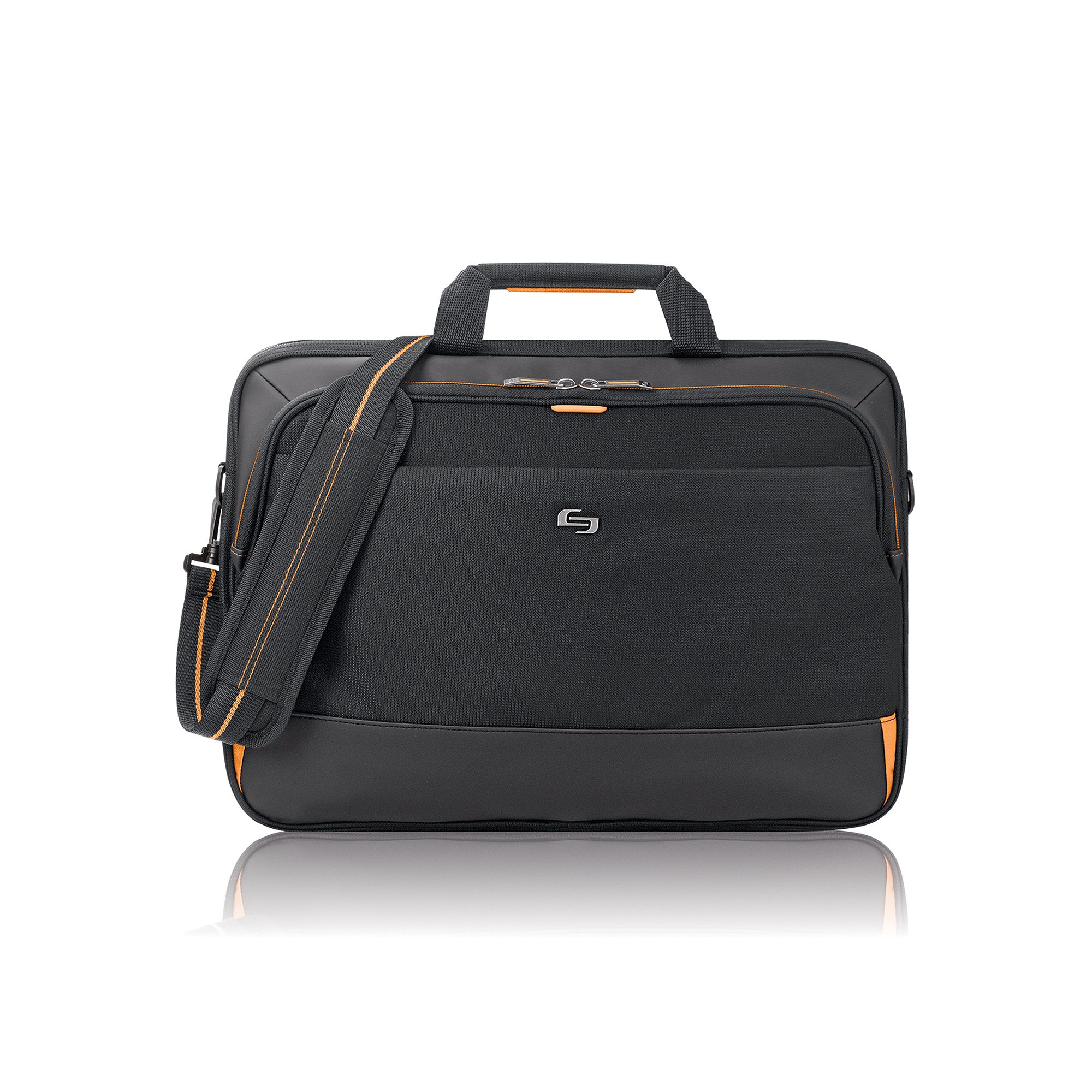 Solo Focus 17.3-Inch Laptop Briefcase, Black