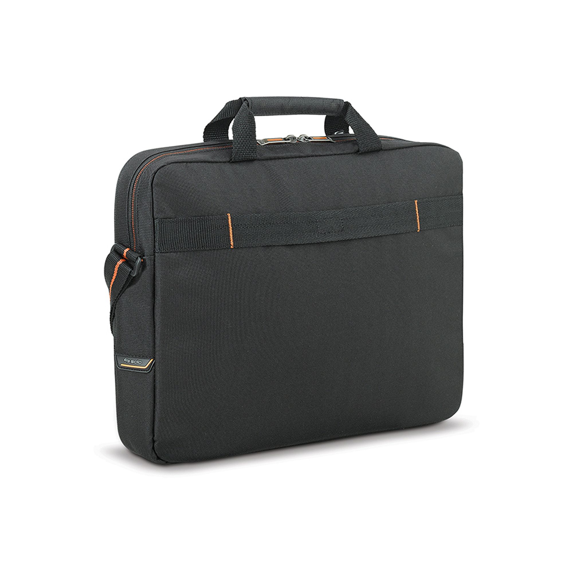 Solo Ace Slim 15.6-Inch Laptop Briefcase, Black