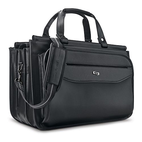 kohls leather briefcase