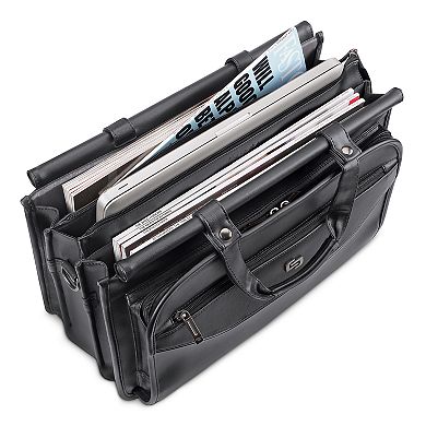 Solo Harrison Triple Compartment 15.6-Inch Laptop Briefcase