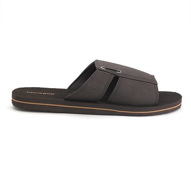 Dockers® Faux-Leather Slide Sandals - Men