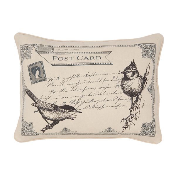 Histoire Postcard Decorative Pillow