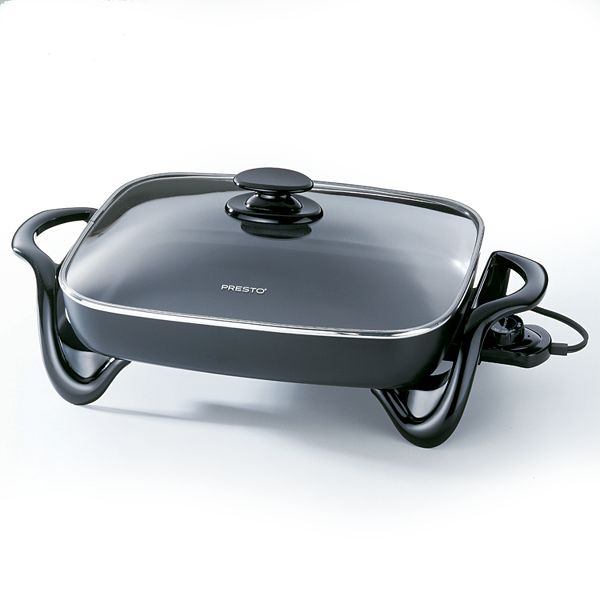 Presto 11 in. Electric Skillet With Glass Cover