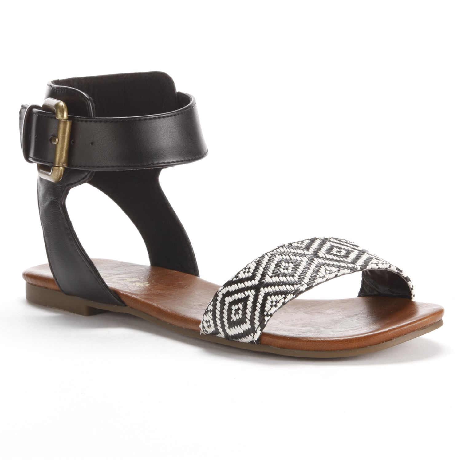 Mudd® Patterned Flat Sandals - Women