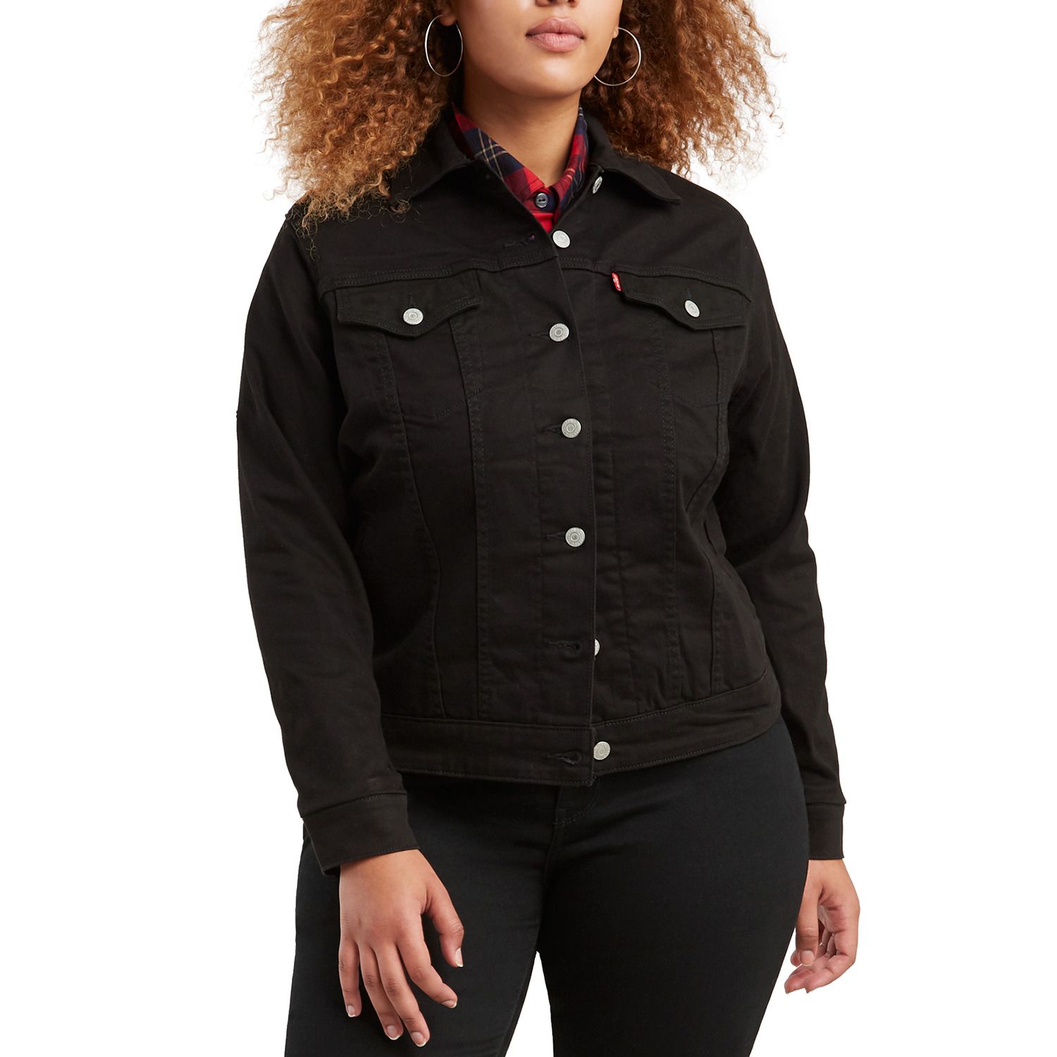 kohls black denim jacket