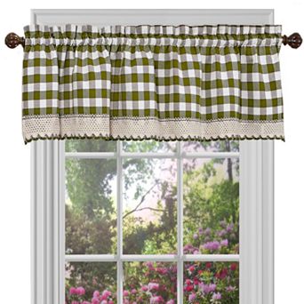 Buffalo Check Straight Window Valance - 58" x 14"