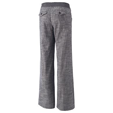 Candie's® Wide Leg Linen Pants - Juniors