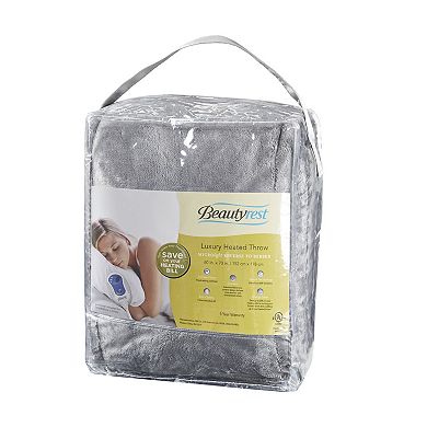 Beautyrest Oversized Reversible Heated Microlight to Berber Throw