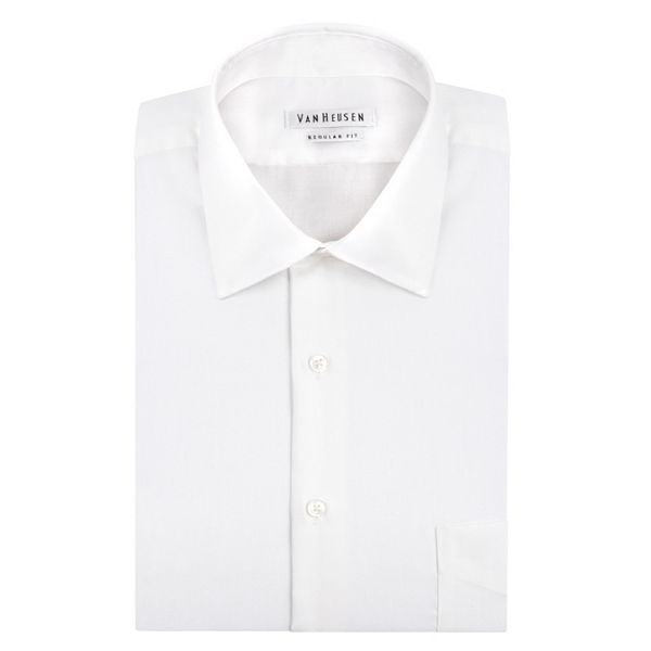 Big & Tall Van Heusen Classic-Fit Solid Easy-Care Spread-Collar Dress Shirt