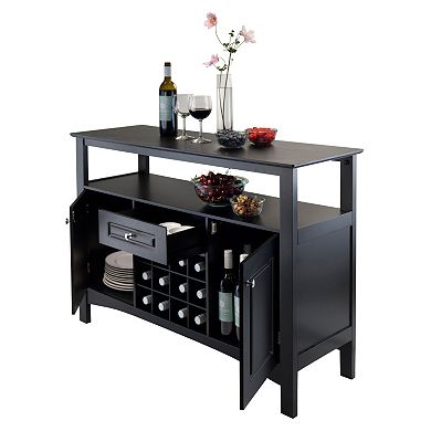 Winsome Jasper 12-Bottle Buffet Table