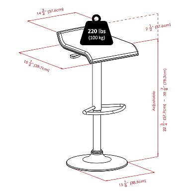 Winsome Airlift Swivel Stool