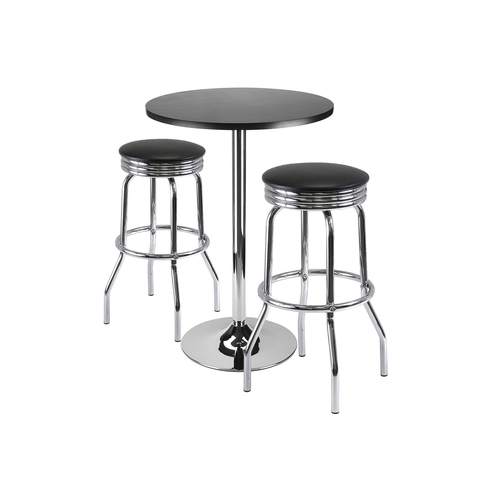 Winsome Summit 3-pc. Bar Dining Table Set, Black