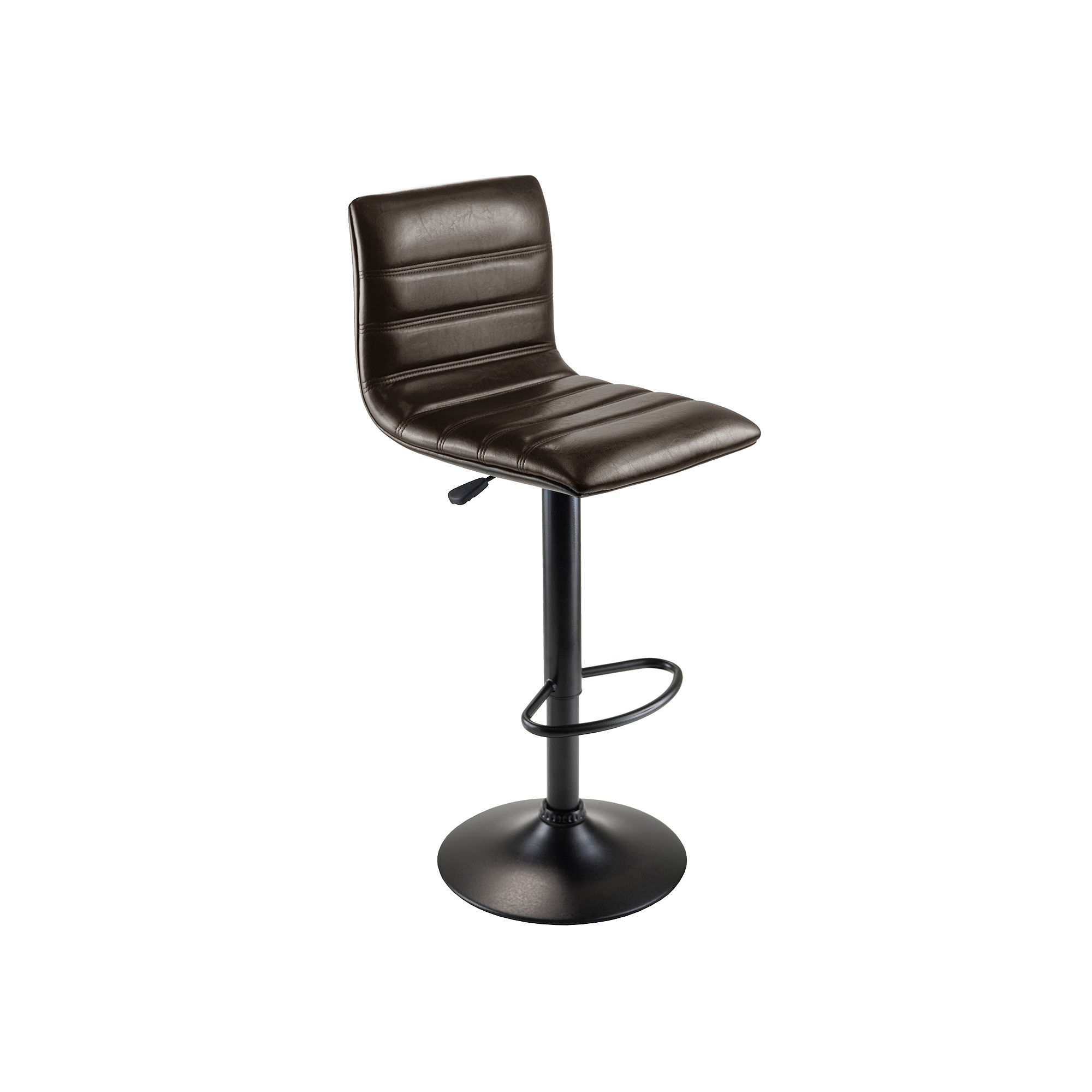 Winsome Holly Airlift Swivel Stool, Dark Brown