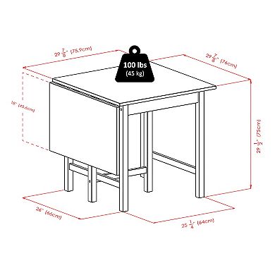 Winsome Lynden Drop Leaf Dining Table