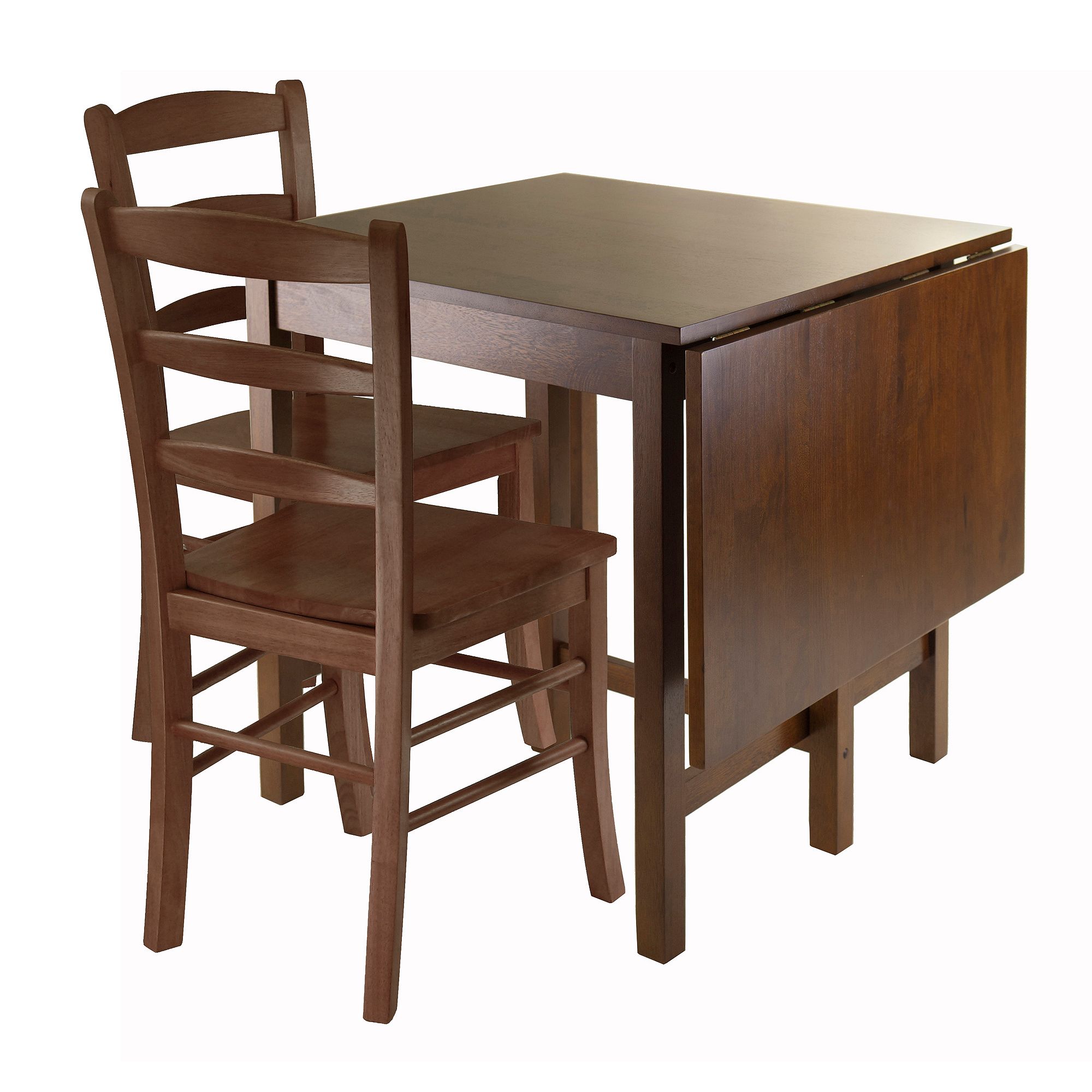 Winsome Lynden 3-pc. Drop Leaf Dining Table & Chair Set, Antique Brown